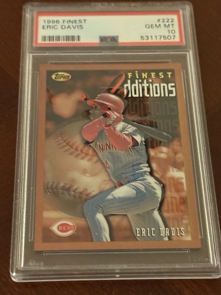 1996 FINEST #222 ERIC DAVIS PSA 10 - Image 2 of 3