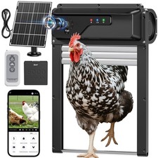 Automatic Chicken Coop Door with Camera, WiFi APP Remote Control, Solar Power...