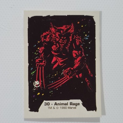 1990 Comic Images Marvel Comics Jim Lee Wolverine Animal Rage #30