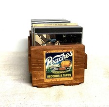 PEACHES RECORDS  TAPES Storage Crate for Cd's that includes 20 CD's