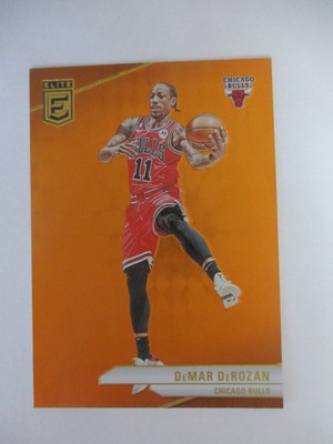 23/24 2023-24 Donruss Elite DeMar DeRozan #114 Orange Foil Parallel Bulls SP