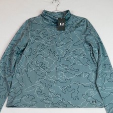 Under Armour ColdWeather Funnel Neck Camo Green Womens XL 1375832 LS Shirt $80