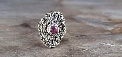 Ring Silber 925 Zirkonia rosa Markasit 17,6 mm - zauberhaft & verspielt silver - Bild 2 von 11