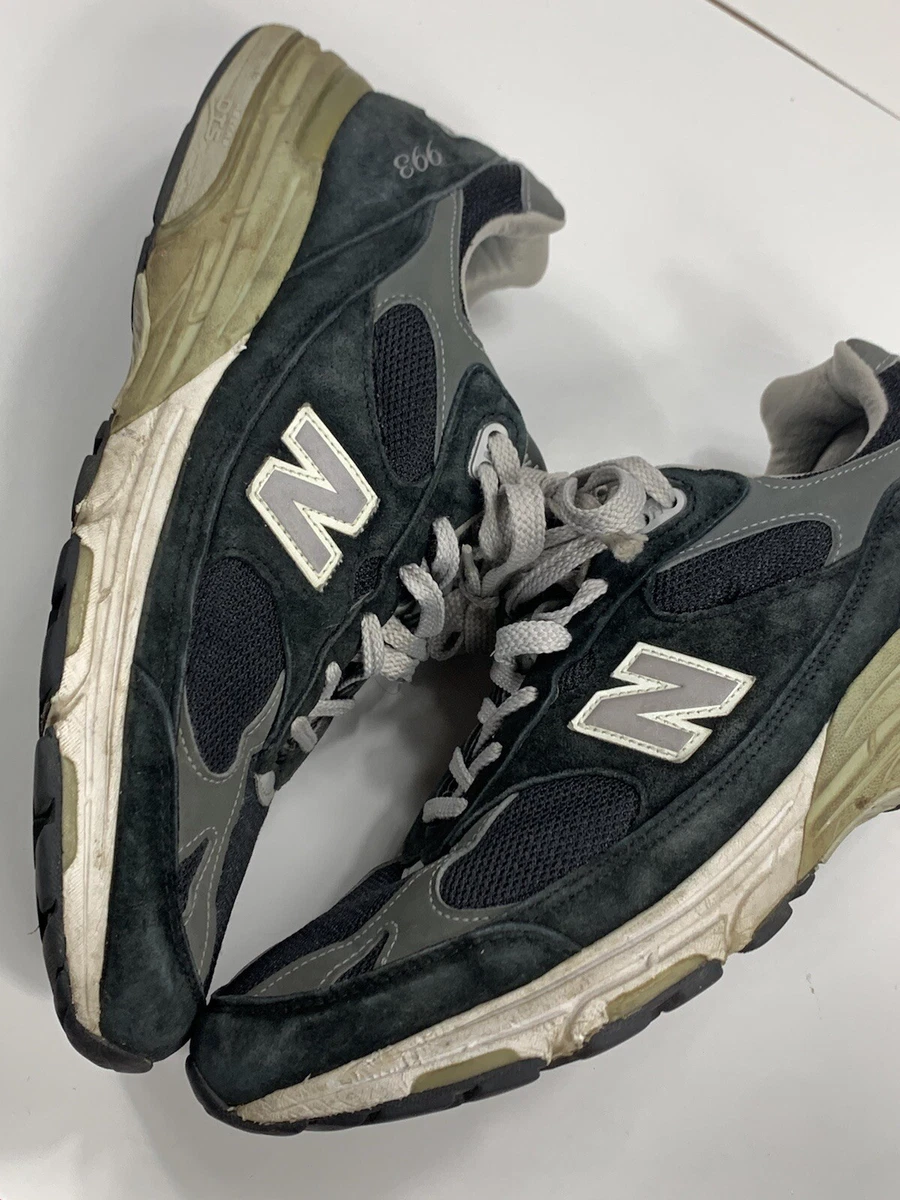 New Balance 993 Sneaker Mens 11.5d Distressed Black Mr993bk Running Shoes