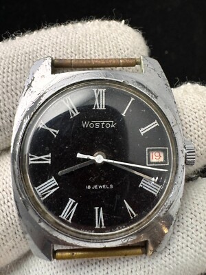 Vostok Wristwatch 18j Stop-sek Soviet Mechanical Retro Vintage Watch Rare Wostok