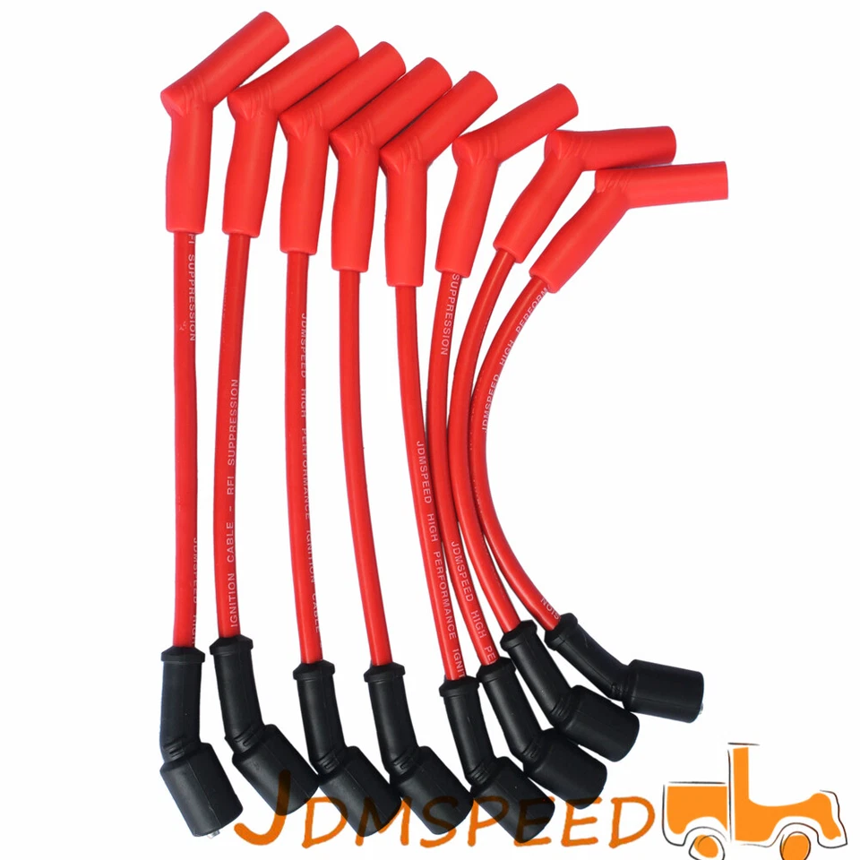 Cables de bujía JDM Performance para Chevy GMC 2001-2007 8,1 L Vortec V8 Foto 2 de 4