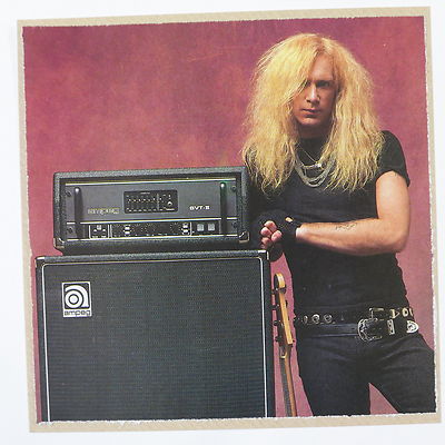 POPKARTE feat. BILLY SHEEHAN / AMPEG WERBUNG, 15x15cm Grußkarte aav