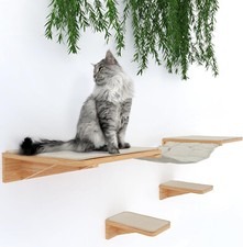 MIALAI Cat Hammock with Wall Mounted Climbing Shelves