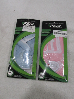 PGM  2 pairs Golf Gloves Women XL & L  Lambskin-NEW