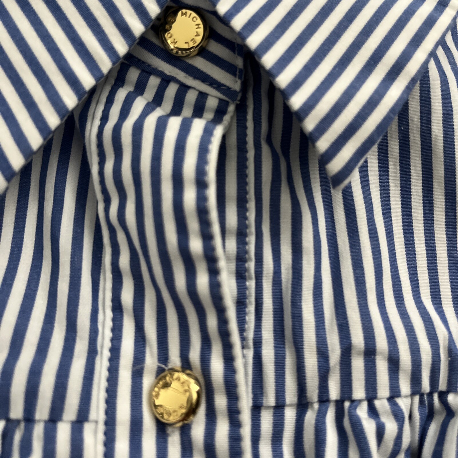 Michael Kors Ruffle Button Down Blouse Womens XXS… - image 9