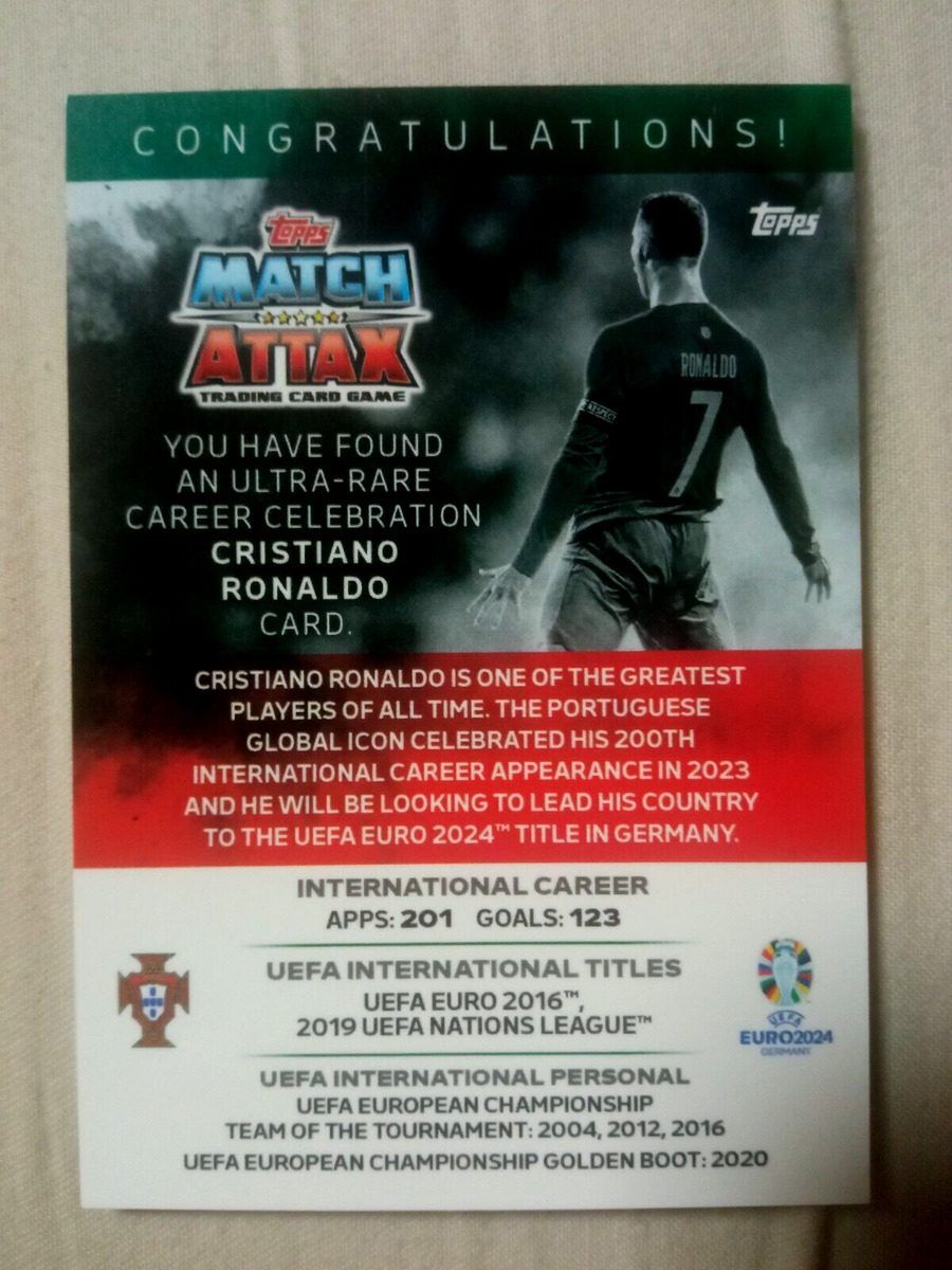 Cristiano Ronaldo Match Attax Euro euro 2024 siuuu Cristiano Ronaldo Match Attax Euro euro 2024 siuuu