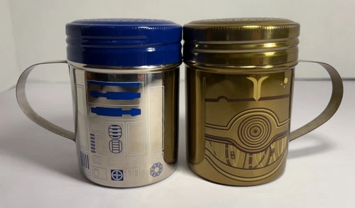 Star Wars R2-D2 & C-3PO Salt & Pepper Shakers – Metal Droid Kitchen Set