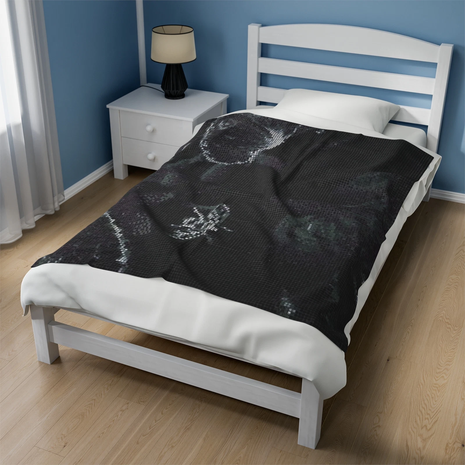 Butterfly Tile Fleece Blanket