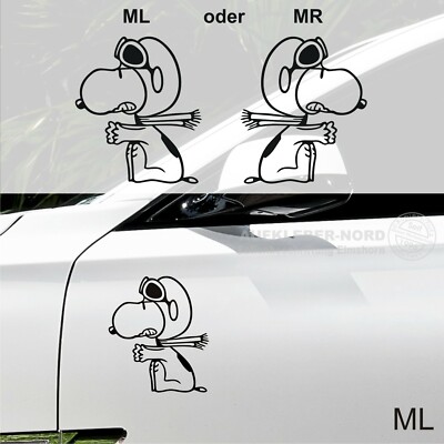 Aufkleber Snoopy Baron 18cm ML o. MR B70 Auto Seiten Heck Fun Sticker + Farbwahl