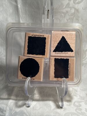 NEW/unused set of 4 STAMPIN'UP 2000 ''Little Shapes''        NEW     FREE SHIPPING