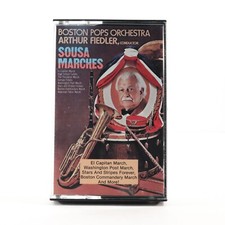 Sousa Marches, Arthur Fiedler, Boston Pops Cassette Tape, 1985, RCA CAK-2593