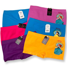 Lot Of 6 Kids Printed Mixed Colors Lightweight Boyshorts Girls Underwear