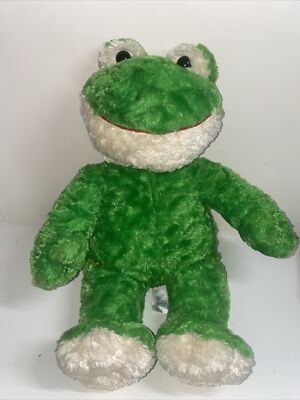Build A Bear Smiling Friendly Green Frog 18" Soft Retired Plush | eBay
