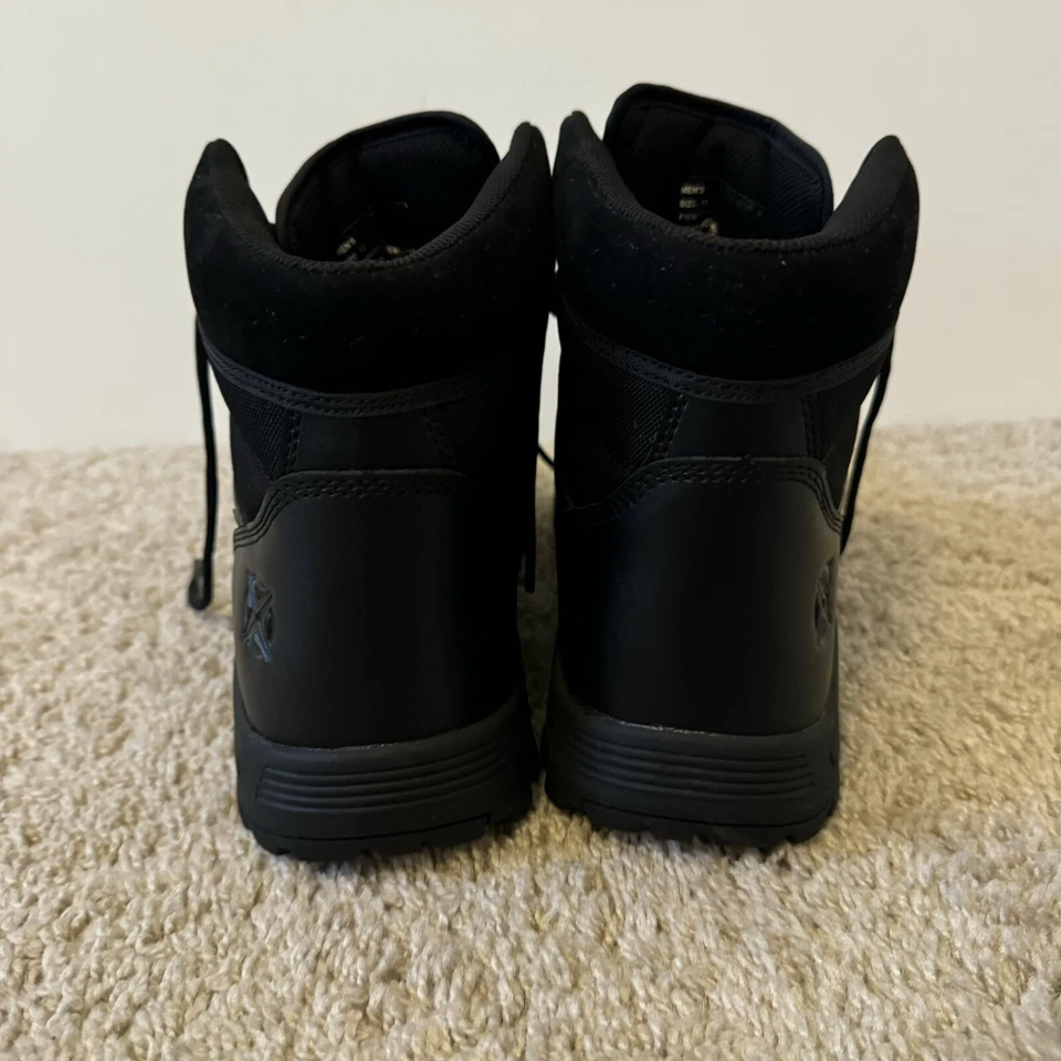 Tactical Performance Black Leather Steel Toe Combat Hiking Boot Shoes Men 8M - Image 4 of 4