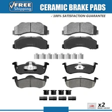 Front Rear Ceramic Brake Pads for 2010 - 2017 Ford Expedition Lincoln Navigator