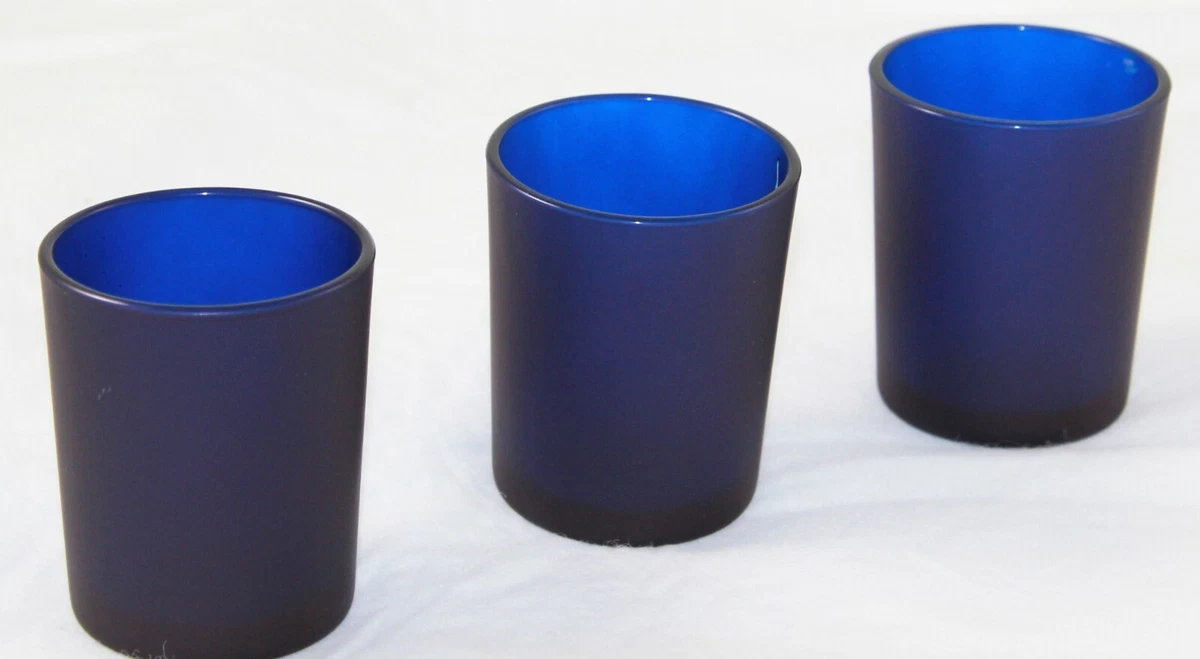 Navy blue tea light cheap holders