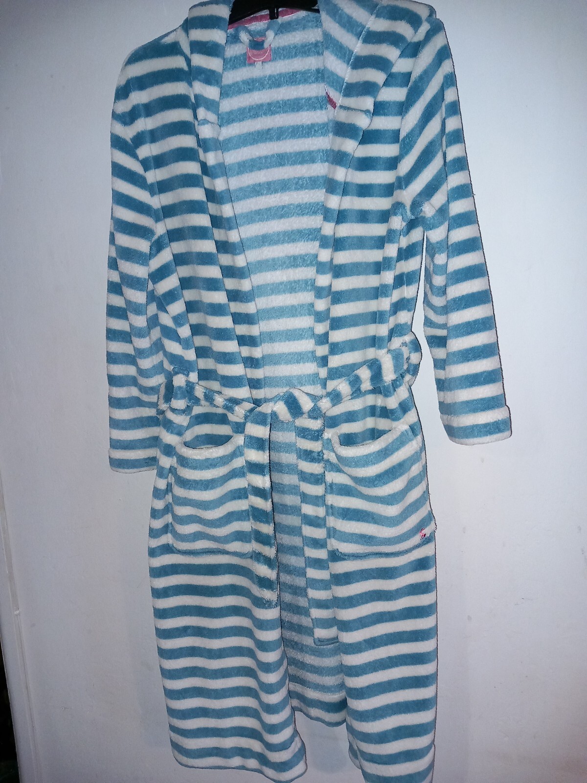 Joules Ladies Dressing Gown S/M VGC Stripey eBay
