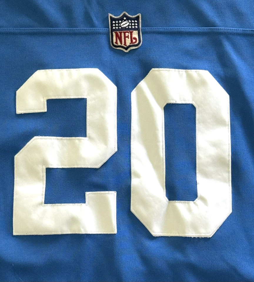 Camiseta deportiva Barry Sanders Reebok Throwbacks NFL 1996 Detriot Lions talla XL LS emisiones Foto 3 de 4