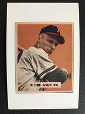 1989 Bowman Reprint Inserts #NNO Richie Ashburn 1949 Reprint