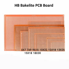 HB Bakelite PCB Board Universal Experimental Circuit Board 5x7 7x9 10x22-15x18cm
