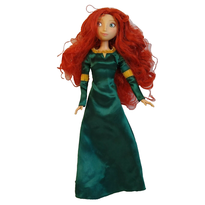 Disney Pixar Brave Merida Doll Red Curly Hair Green Dress Shoes Freckles  11.5" | eBay