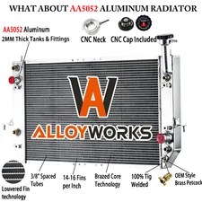 For 1996-05 Chevy Astro/ GMC Safari 4.3L V6 Gas 3 Row Aluminum Radiator