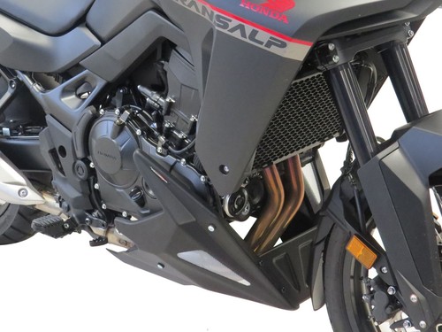 Passend für Honda XL750 Transalp 2023 > Bauchpfanne Carbon Optik & Silbernetz von powerb - Bild 1 von 6