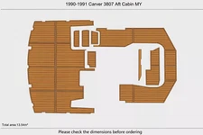 1990 Carver 3807 Aft Cabin MY  Swim Platform Boat Cockpit EVA Pads Foam Flooring