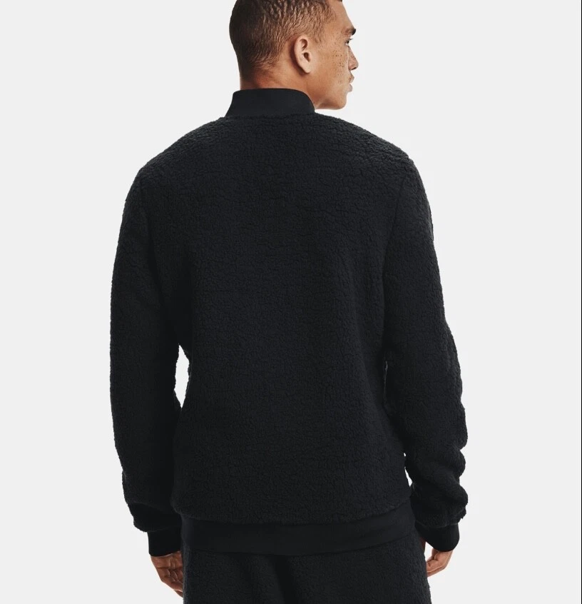 UNDER ARMOUR шерпа Bomber куртка черный ультра-мягкий комфорт мужской лыж 1366717 001 - Изображение 4 из 4