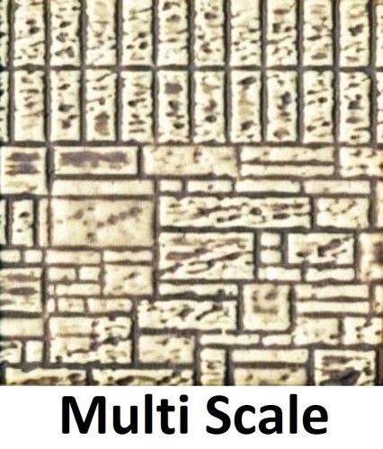Multi Escala - Bloque de Piedra Pared 3-3/4" X 12-1/8" Pelar y Pegar CCH-8524 | Zustand: New