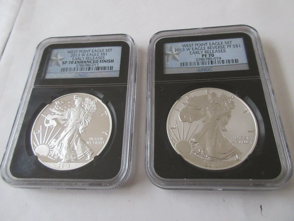 2013-W  West Point Eagle Set    Early Releases  S70 Enhanced Finish   PF70 NGC - Image 2 of 4