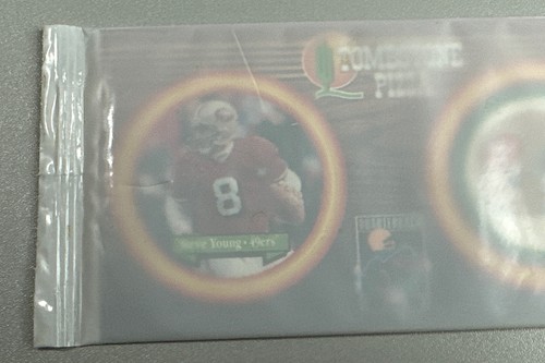 Sealed 1996 Tombstone Pizza Quarterback Club Caps /Pog - Steve Young - 49ers - Picture 2 of 6