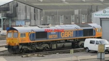PHOTO  CLASS 66 66731 AT EASTLEIGH WORKS 12/11/11