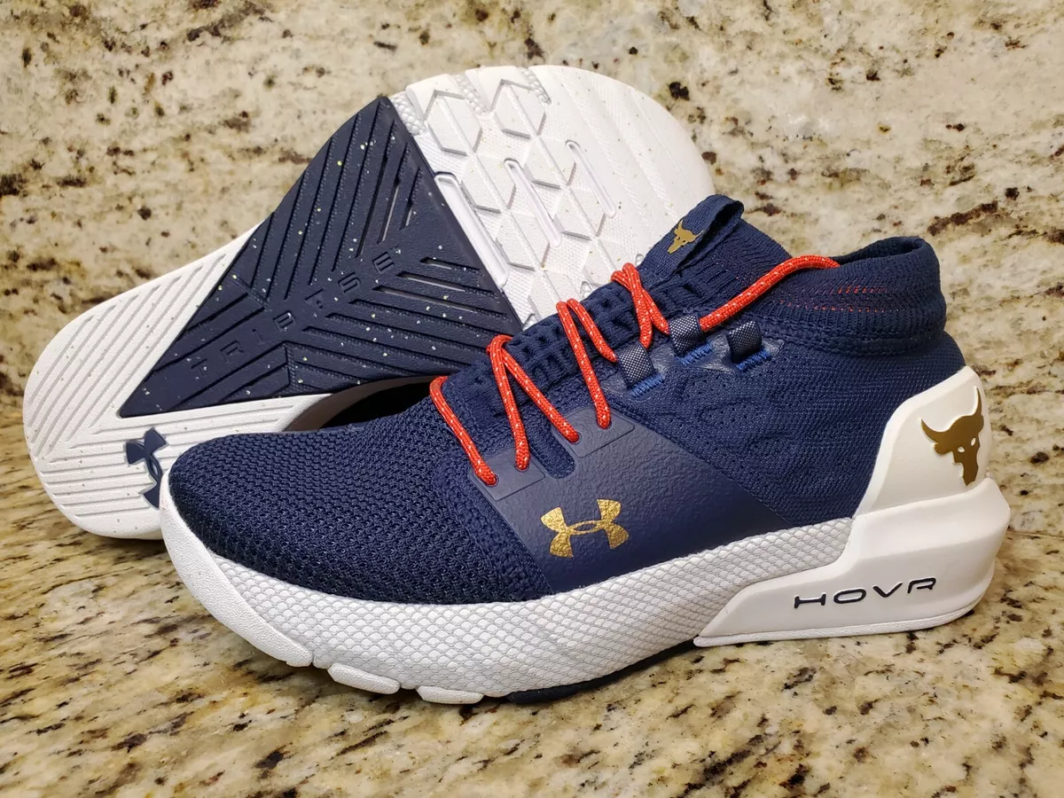 Under Armour Women's Size 7 Project Rock 2 HOVR Training Shoes Navy  3022398-402