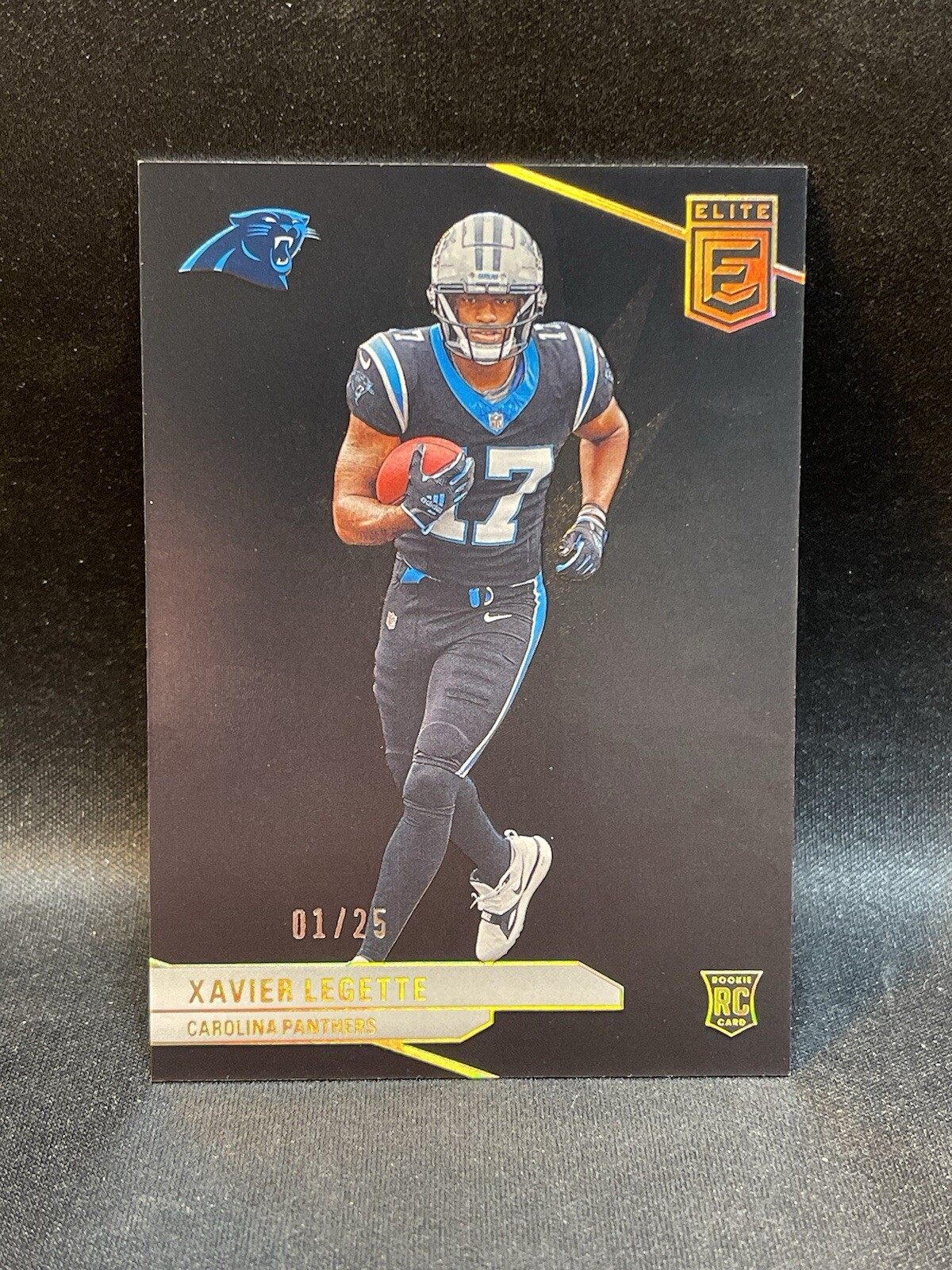 2024 Panini Donruss Elite /25 Black RC Rookie XAVIER LEGETTE Panthers SSP #113