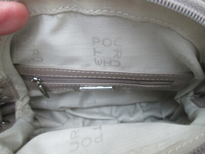 Sac à Main Bandoulière POURCHET En Cuir Vintage - Teinte Taupe Clair, Style Authentique !