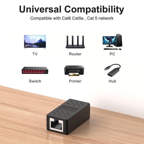Professional 10 Pack RJ45 Couplers – Reliable Ethernet Extenders for All Cables - Afbeelding 9 van 11