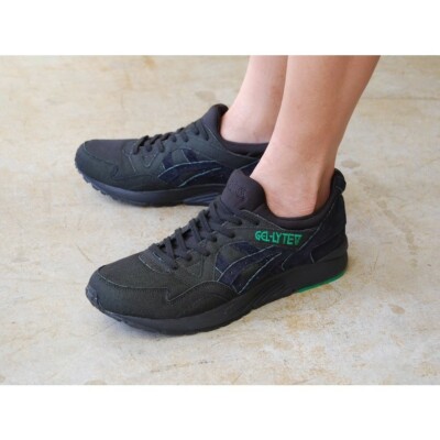 Asics Gel Lyte V H7LTQ8490 BLACK GREEN MEN'S RUNNING SHOES SIZE 12 US