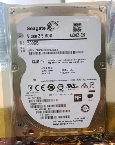 Seagate Video 500GB ST500VT000 5400RPM SATA 2.5" Laptop HDD Hard Disk Drive