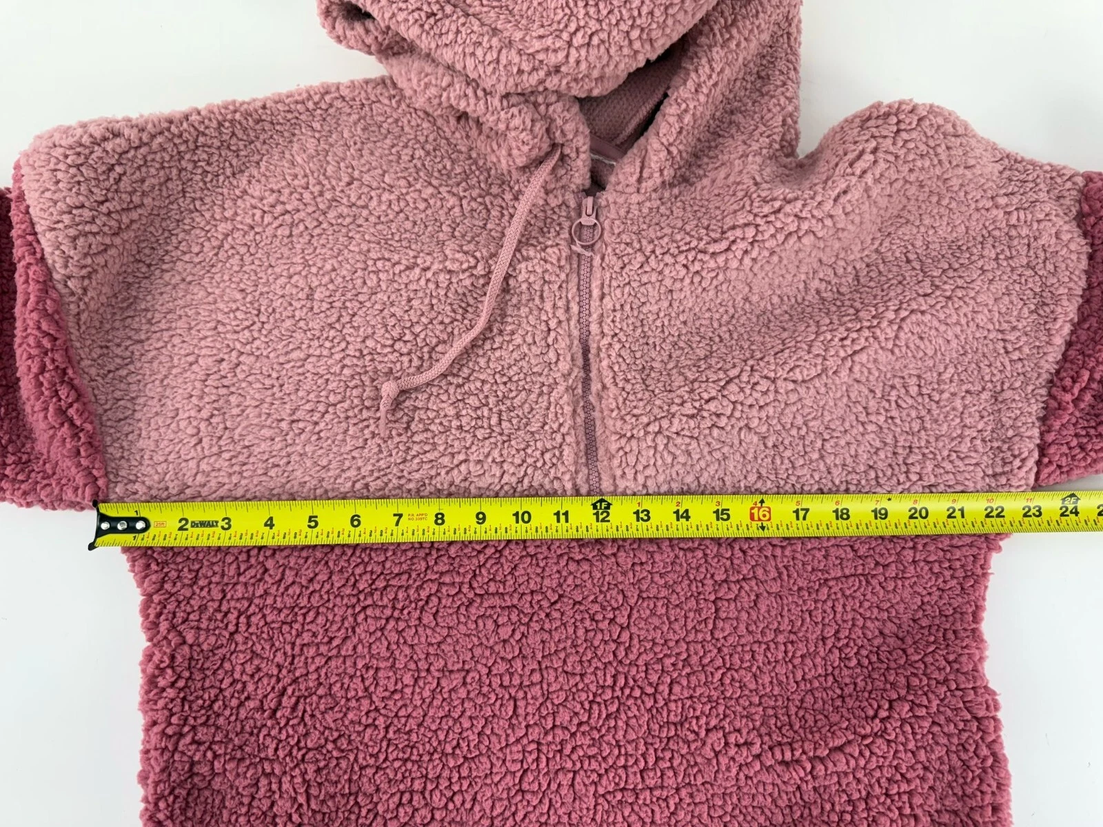 UNDERCOVER Felpa con cappuccio sherpa rosa Victorias Secret donna rosa colorblock pile fuzzy