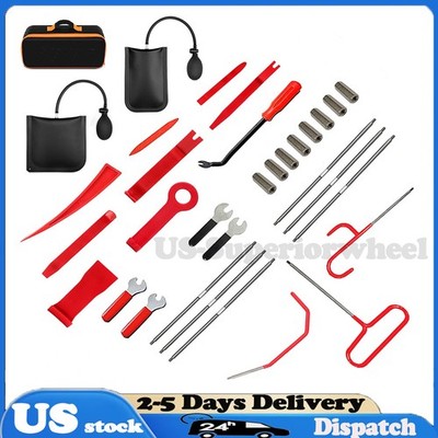 33pcs Car Window Door Emergency Open Key Lost Lock Out Unlock Tool Kit