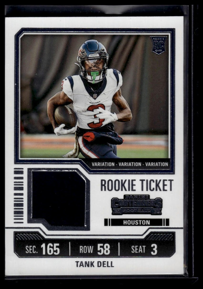 2023 Panini Contenders #TS26V Tank Dell Rookie Ticket Swatches Variations