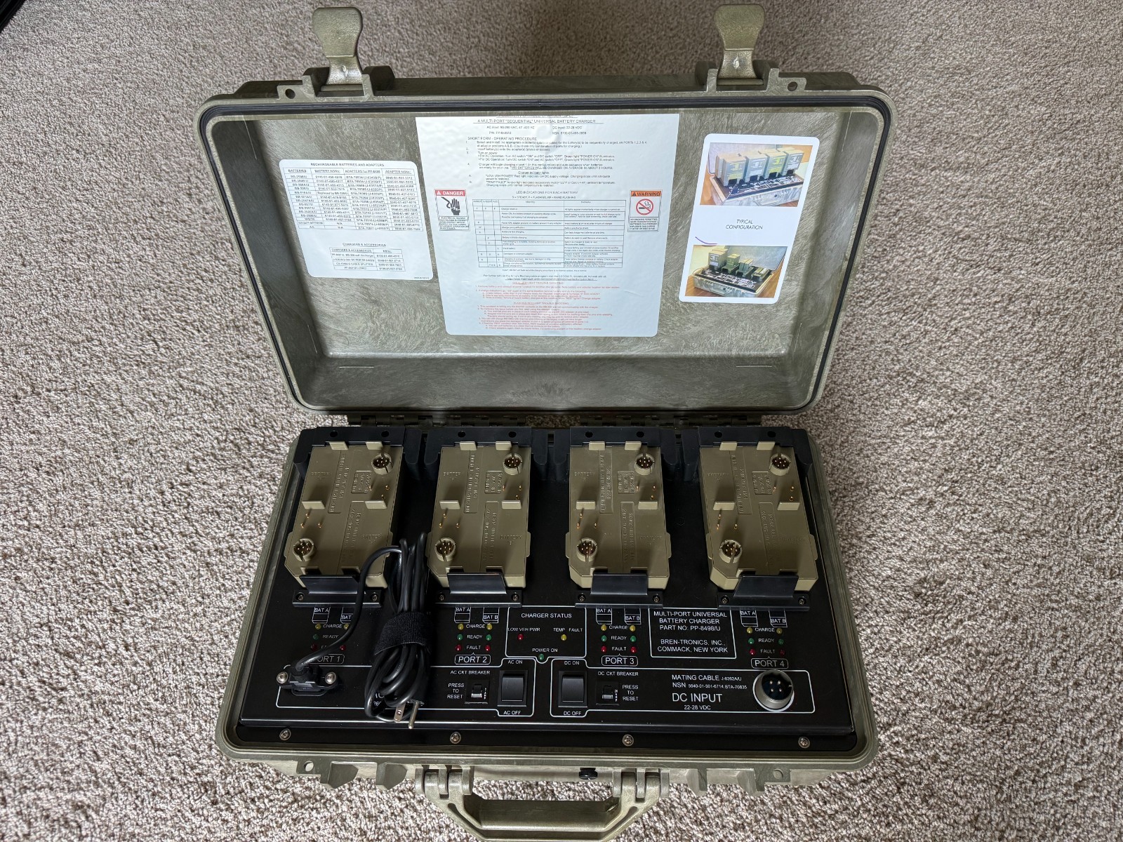 Bren-Tronics BTK-70801-1 SPC Charger Kit (x90) (BTK-7801, BTA-70834)