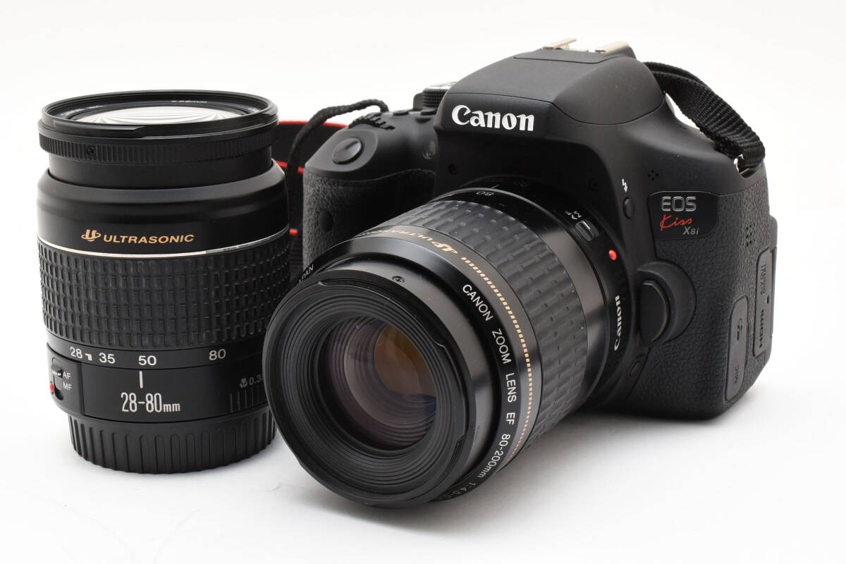 EOSKissX8i　DOUBLE ZOOMKIT　CANON Canon Eos Kiss X8I Double Zoom Kit With Original Box Digital