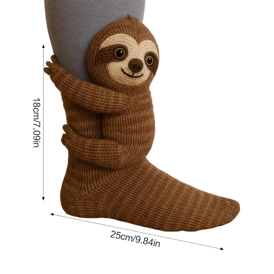 3D Lindos Animales Calcetines Tejido Patrón Suelo Calcetines Unisex Divertido Regalo de Navidad Foto 4 de 4